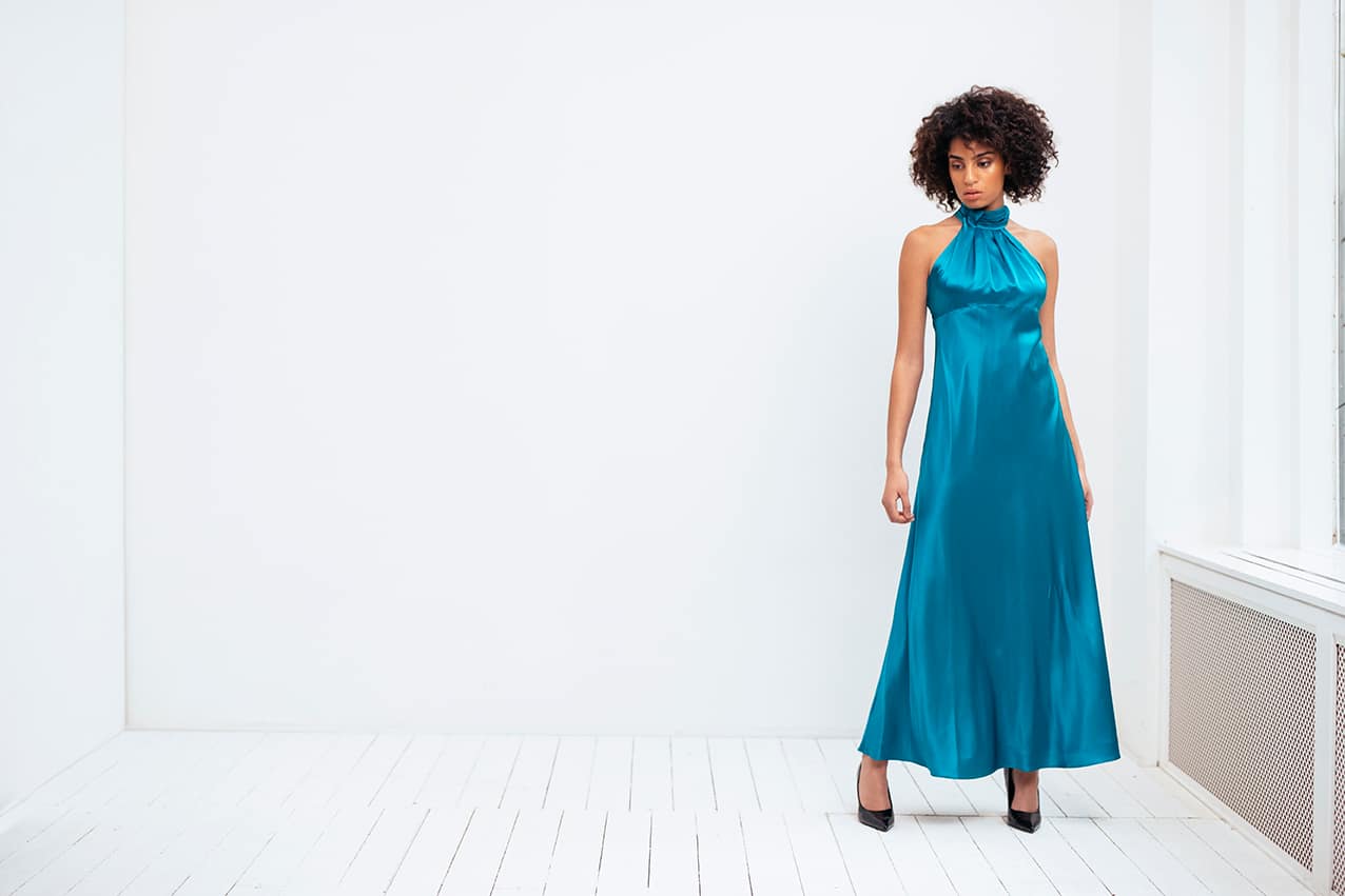 knee length dresses for ladies Pinch: More For You Hunter Green Faux Leather Midi Dress – Shop the Mint main image 1