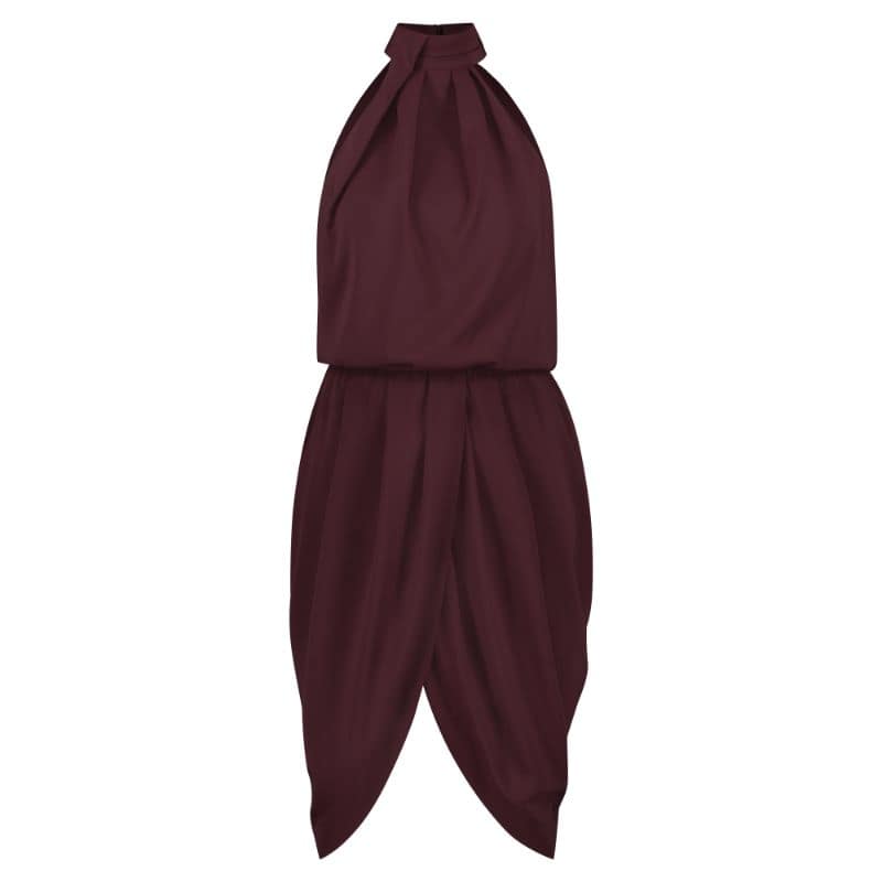 sachin and babi light blue dress Marchesa Notte 3D Appliqué Flowers Cocktail Midi Dress In Burgundy Red Sz 2  $795 main image 1