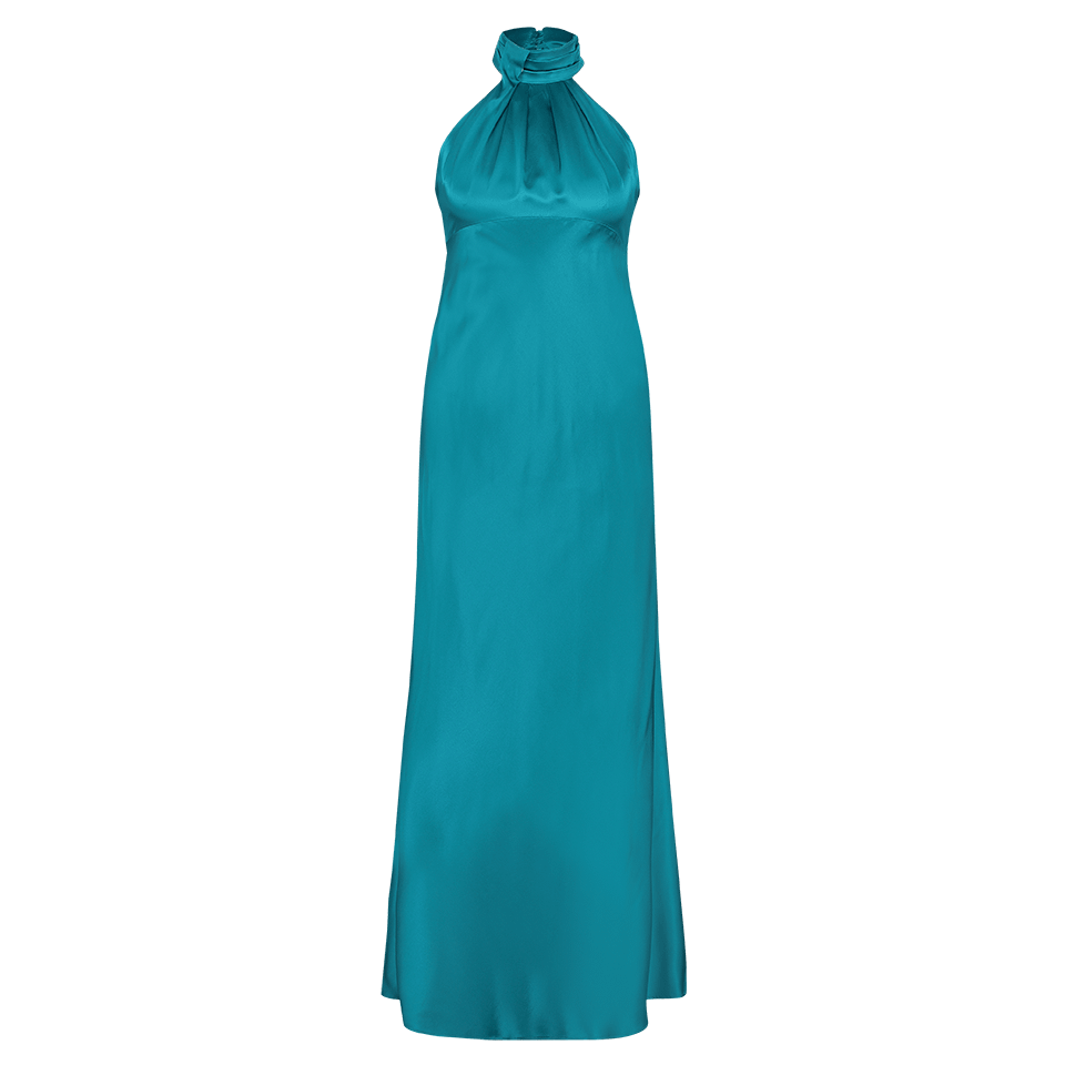 knee length dresses for ladies Teal V Neck Flared Leather Dress – LeatherViz